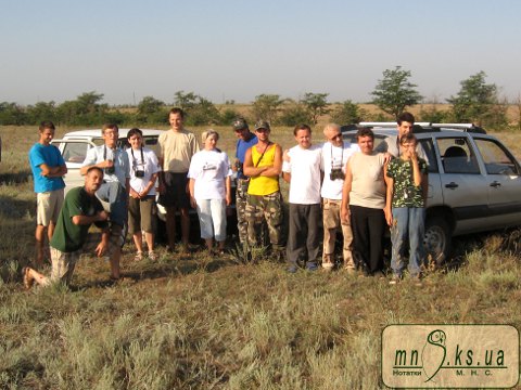 Учасники тренінгу з обліку водоплавних та коловодних птахів